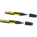 Stanley 0-47-312 FatMax Marqueur noir permanent, pointe fine, 2pcs