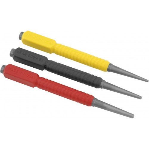 Stanley 0-58-930 Dynagrip Chasse-clous, jeu de 3 pieces