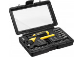 Stanley 0-63-038 Tournevis porte-embouts a cliquet poignée révolver, coffret 40 pieces