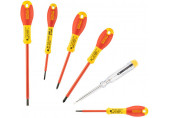 Stanley 0-65-443 FatMax Tournevis isolés (plats/Pozi), jeu de 6 pieces
