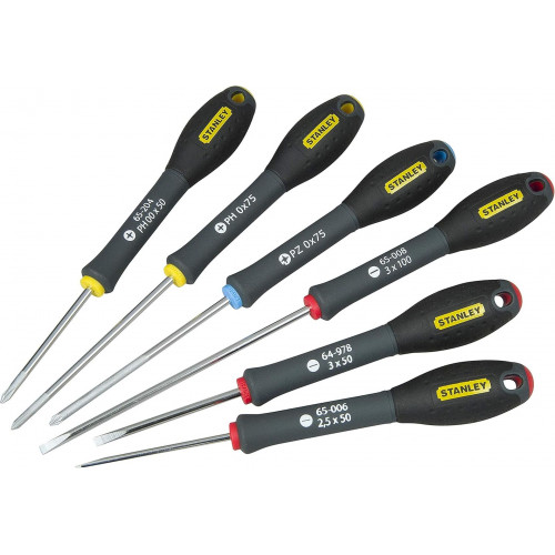 Stanley 0-65-492 FatMax Jeu de tournevis, 6 pieces