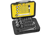 Stanley 1-13-907 Jeu de embouts 1/4" avec clé a cliquet Expert, 40 pieces
