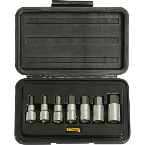 Stanley 1-89-099 Jeu de douilles a 6 pans creux métriques 1/2"