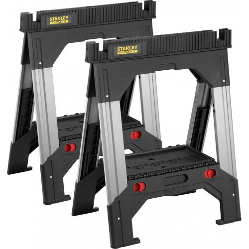Stanley 1-92-980 FatMax Treteau bimatiere ajustable, capacité 1135 kg, lot de 2 treteaux Stanley 1-92-980 FatMax Treteau bimatiere ajustable, capacité 1135 kg, lot de 2 treteaux