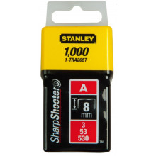 Stanley 1-TRA205T Agrafes type A 5/53/530, 8mm, boite de 1000pcs