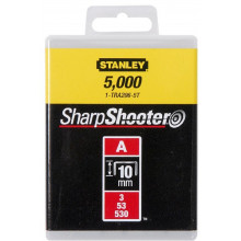 Stanley 1-TRA206-5T Agrafes type A 5/53/530, 10mm, boite de 5000pcs