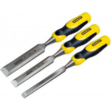 Stanley 2-16-883 DynaGrip Ciseaux a bois, 3 pieces (12, 18, 25mm)