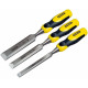 Stanley 2-16-883 DynaGrip Ciseaux a bois, 3 pieces (12, 18, 25mm)