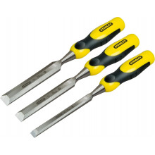 Stanley 2-16-887 DynaGrip Ciseaux a bois, 3 pieces (10, 15, 20mm)