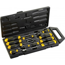 Stanley 2-65-005 CushionGrip Tournevis Phillips et plats, jeu de 10 pieces