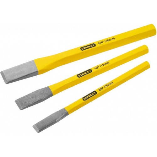 Stanley 4-18-298 Set de 3 burins de serrurier