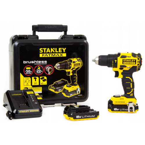 Stanley FMC627D2 FatMax Perceuse a percussion (57Nm/18V/2 x2,0Ah), coffret