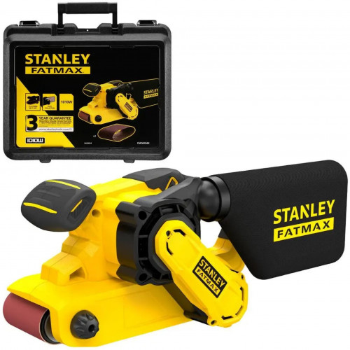 Stanley FMEW204K-QS Ponceuse a bande 75 x 533 mm, 1010 W, mallette