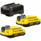 Stanley SFMCB12D2 FatMax Starter kit chargeur + 2 batteries V20 2x2,0Ah
