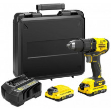 Stanley SFMCD710D2K-QW V20 Perceuse visseuse (60Nm/18V/2x2,0Ah), coffret