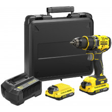 Stanley SFMCD720D2K V20 Perceuse visseuse (80Nm/18V/2x2,0Ah), coffret