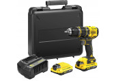 Stanley SFMCD721D2K V20 Perceuse visseuse a percussion (80Nm/18V/2x2,0Ah), coffret