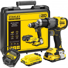 Stanley SFMCD726D2K-QW FatMax V20 Perceuse visseuse a percussion (80Nm/18V/2x2,0Ah)