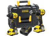 Stanley SFMCK201D2T-QW FatMax V20 Kit combiné d'outils (18V/2x2,0Ah), Pro-Stack