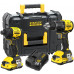 Stanley SFMCK201D2T-QW FatMax V20 Kit combiné d'outils (18V/2x2,0Ah), Pro-Stack