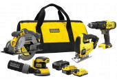 Stanley SFMCK412MDS FatMax V20 Set outils sans fil (18V/1x2,0Ah/1x4,0Ah), sac