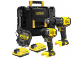 Stanley SFMCK461D2T-QW FatMax V20 Kit combiné sans fil (18V/2x2,0Ah), Tstak