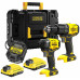 Stanley SFMCK461D2T-QW FatMax V20 Kit combiné sans fil (18V/2x2,0Ah), Tstak