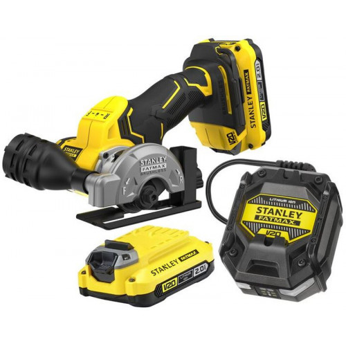 Stanley SFMCM300D2-QW FatMax V20 Coupeuse universelle (76mm/18V/2x2,0Ah)