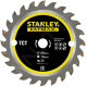 Stanley STA10410-XJ FatMax Lame de scie pour bois TCT 89x10mm, 24 dents