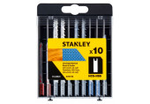 Stanley STA28020-XJ 10 lames en U pour scie sauteuse – HCS-HSS, pour bois et métal