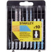 Stanley STA28050- XJ 10 lames en T pour scie sauteuse – HCS-HSS, pour bois et métal