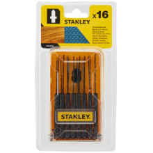 Stanley STA28160-XJ 16 lames en T pour scie sauteuse – HCS-HSS, pour bois et métal