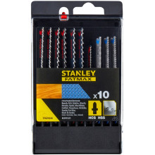 Stanley STA29240-XJ 10 lames en T pour scie sauteuse – HCS-HSS, pour bois et métal