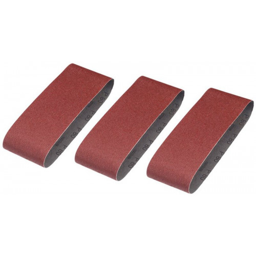 Stanley STA33101-XJ Bandes abrasives 75x457mm, P80, lot de 3 Stanley STA33101-XJ Bandes abrasives 75x457mm, P80, lot de 3