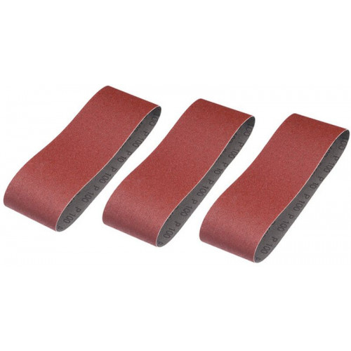 Stanley STA33196-XJ Bandes abrasives 75x533mm, P100, lot de 3 Stanley STA33196-XJ Bandes abrasives 75x533mm, P100, lot de 3