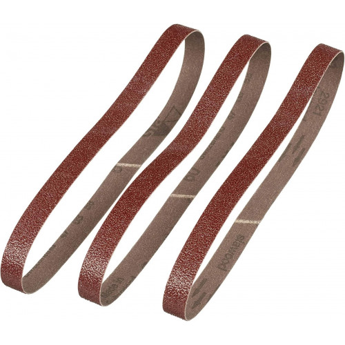 Stanley STA33311-XJ Bandes abrasives, P60, 13x455mm, lot de 3