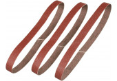Stanley STA33381-XJ Bandes abrasives, P120, 13x455mm, lot de 3