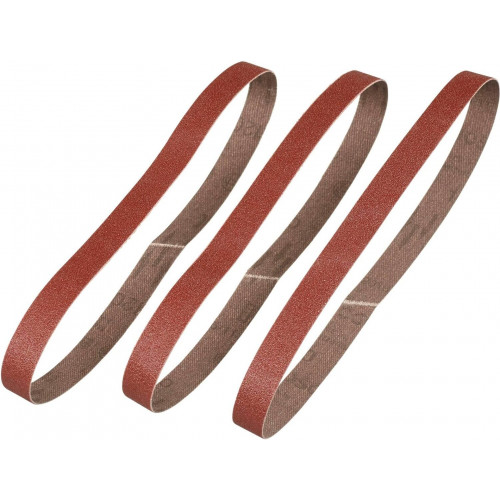 Stanley STA33381-XJ Bandes abrasives, P120, 13x455mm, lot de 3