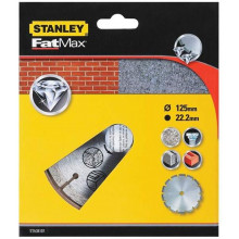 Stanley STA38107-XJ Disque diamant a bord segmenté pour le béton 125 x 22,2 mm