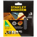 Stanley STA39257-XJ Assortiment de 3 abrasifs excentrique 125mm, P120, 3 pieces