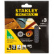 Stanley STA39257-XJ Assortiment de 3 abrasifs excentrique 125mm, P120, 3 pieces