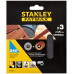 Stanley STA39262-XJ Assortiment de 3 abrasifs excentrique 125mm, P240, 3 pieces