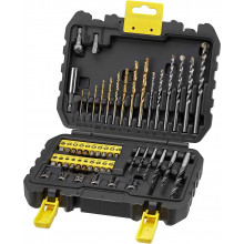 Stanley STA88546-XJ Set de 50 pieces comprenant forets, embouts de tournevis et douilles