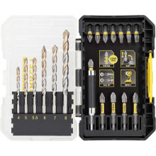 Stanley STA88552-XJ FatMax Set de 19 forets a maçonnerie de précision et embouts