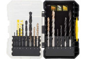 Stanley STA88561 FatMax Set de forets (HSS, maçonnerie, bois), 14 pieces