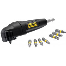Stanley STA88582-XJ Embout de vissage a angle droit avec jeu de 9 embouts 25mm
