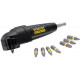 Stanley STA88582-XJ Embout de vissage a angle droit avec jeu de 9 embouts 25mm