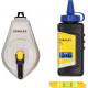 Stanley STHT47111-0 Cordeau traceur en aluminium 30m avec craie bleue et niveau a corde