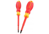 Stanley STHT60030-0 Tournevis isolés VDE (PZ2+SL4), jeu de 2 pieces