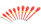 Stanley STHT60032-0 Tournevis isolés VDE (plats+PZ+PH+testeur), jeu de 10 pieces